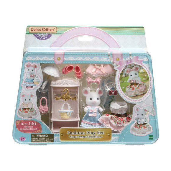 Calico Critters Fashion Play Set - Sugar Sweet Collection Marshmallow Mouse
