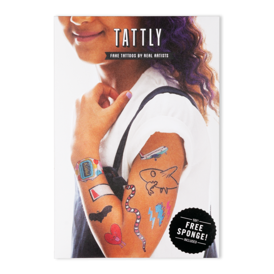 Tattly Set Kids Mix Four Tattoos – Growing Tree Toys, image size:900x900