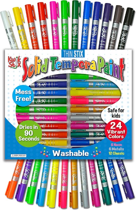 Kwik Stik Tempera Thin Paint Sticks 24pk — Snapdoodle Toys & Games