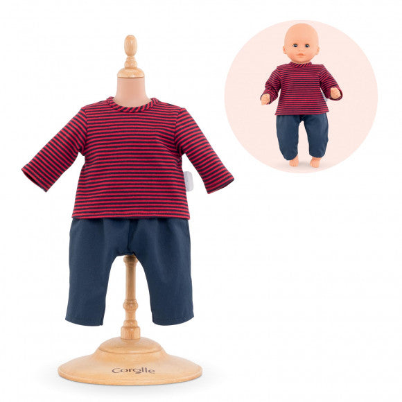 Corolle Dolls Clothes Stripped T-Shirt & Pants (2 sizes)