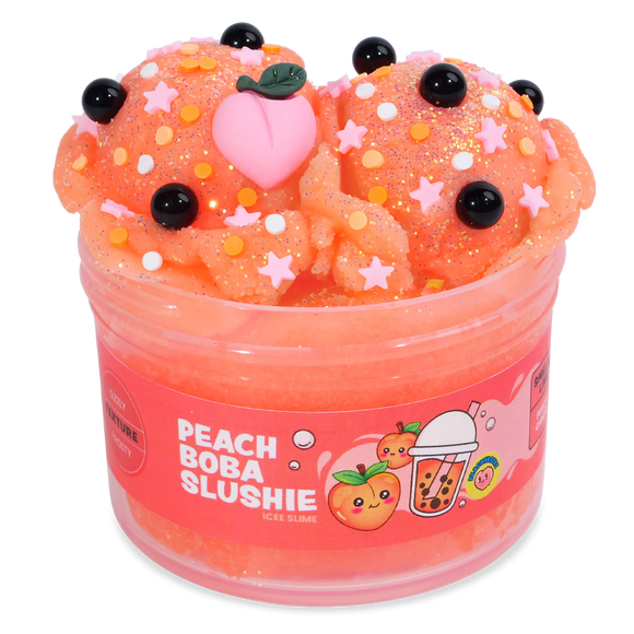 Peachybbies Slime: Peach Boba Slushie