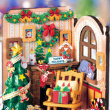 Hands Craft DIY Miniature House Kit: Christmas Fireplace