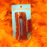 Mavi Bandz Claw Clip: Showgirl Orange Glitter