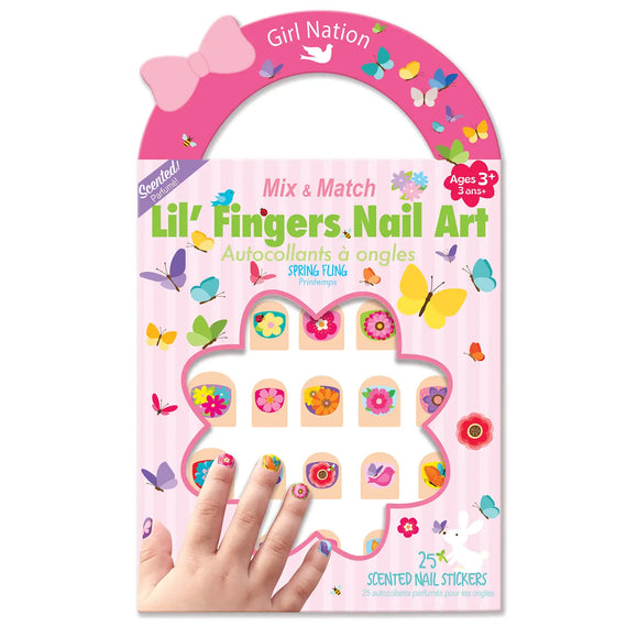 Girl Nation Lil' Fingers Nail Art- Spring Fling