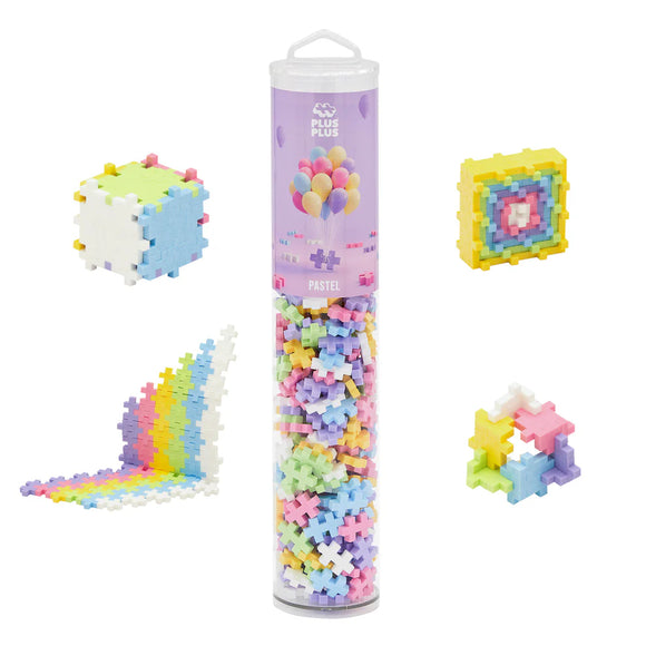 Plus-Plus® Open Play Tube - 240pc Pastel Mix