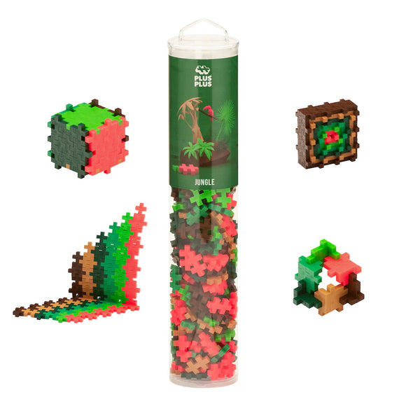 Plus-Plus® Open Play Tube - 240pc Jungle Mix