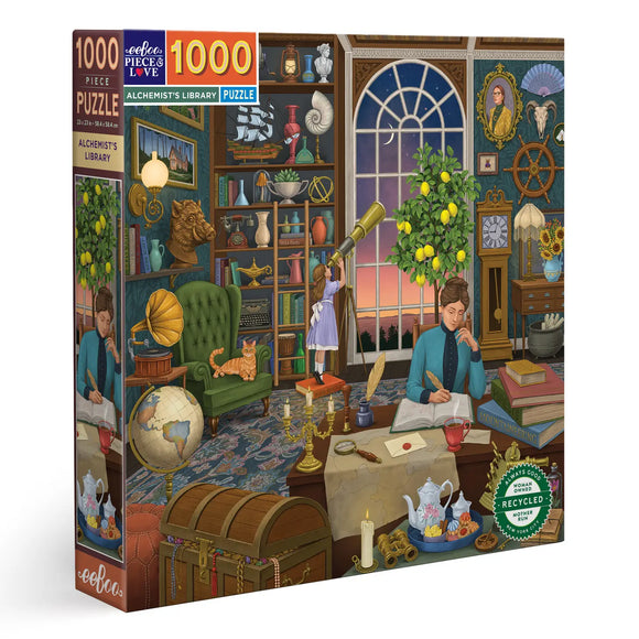 eeBoo 1000 Piece Puzzle Alchemist's Library