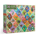 eeBoo 36 Piece Giant Puzzle: A is for Acorn