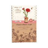 Hands Craft Wooden Bloom Craft: Red Carnation