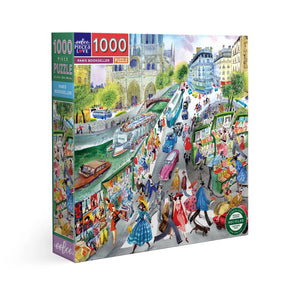 eeBoo 1000 Piece Puzzle Paris Bookseller