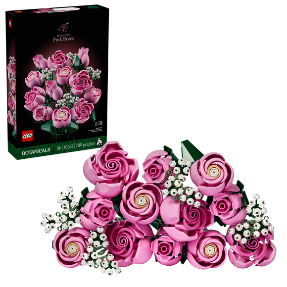 LEGO® Icons: Bouquet of Pink Roses 10374