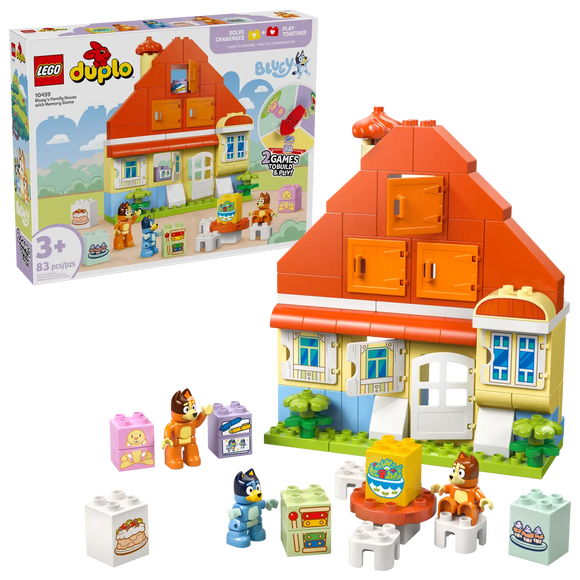 LEGO® DUPLO® Bluey's Family House with Memory Game 10459