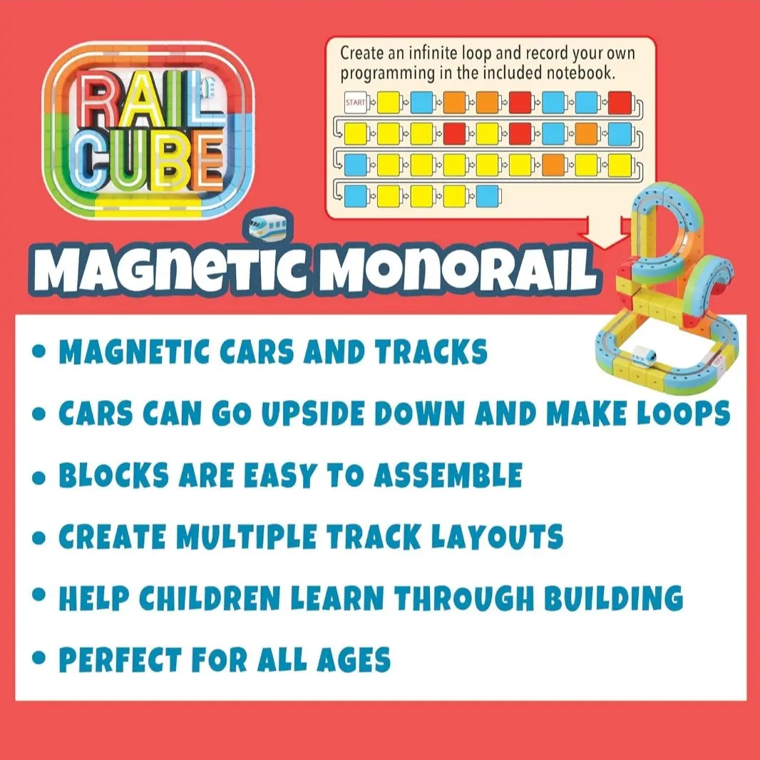 RailCube Magnetic Monorail Starter Set – Growing Tree Toys