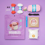 The Woobles® Strawberry the Axolotl