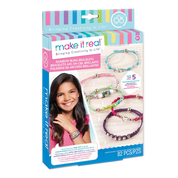Make it Real: Rainbow Bling Bracelets
