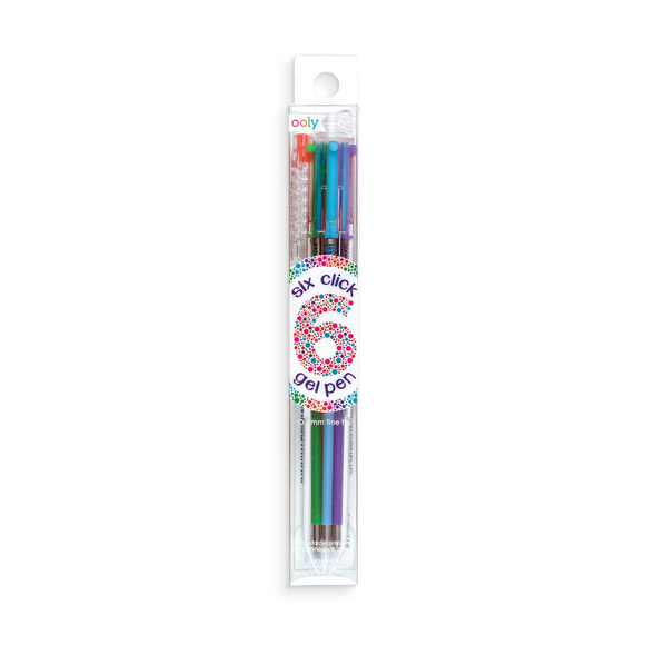 Ooly 6 Click Multi Color Gel Pen - Fine Tip
