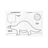 Ooly Mini Traveler Coloring & Activity Kit: Dinosaurs in Space