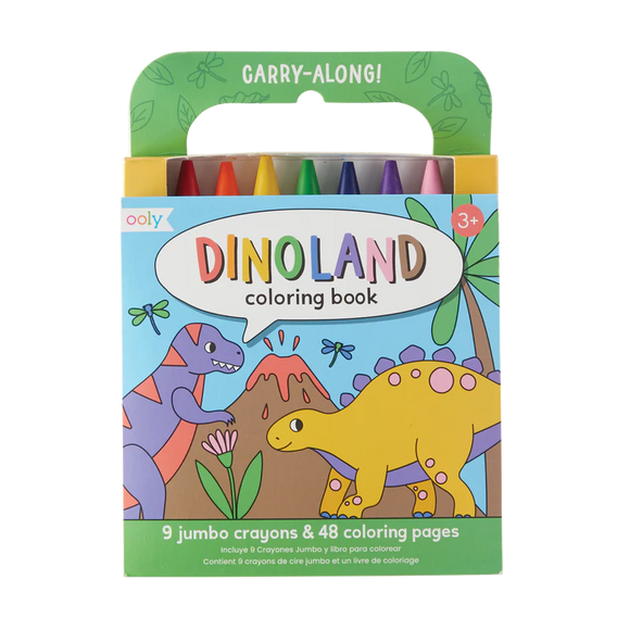 Ooly Carry-Along Coloring Book - Dinoland