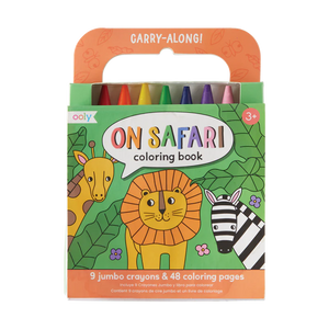 Ooly Carry-Along Coloring Book - On Safari