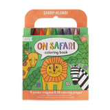 Ooly Carry-Along Coloring Book - On Safari