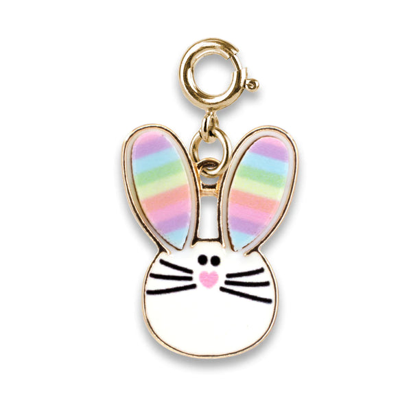 Charm It Gold Rainbow Bunny Charm