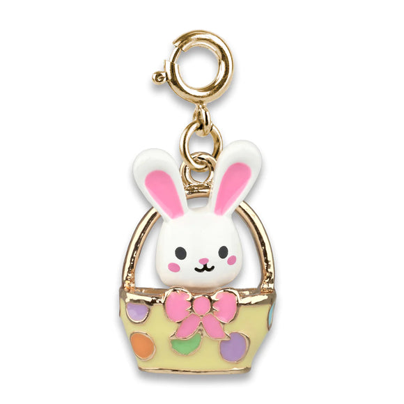Charm It Gold Easter Bunny Basket