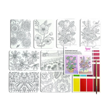 Ooly Scenic Hues DIY Watercolor Art Kit - Flowers and Gardens