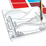 Ooly Scenic Hues DIY Watercolor Art Kit - Desert Getaway