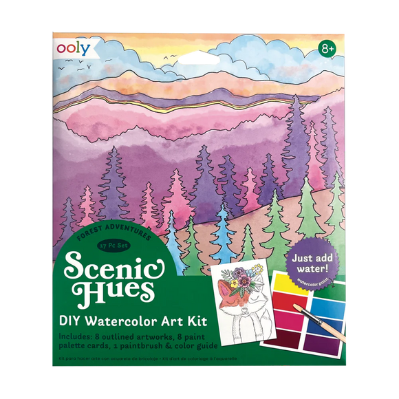 Ooly Scenic Hues DIY Watercolor Art Kit - Forest Adventure