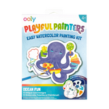 OOLY Playful Painters: Easy Watercolor Painting Kit - Ocean Pals