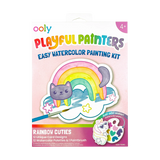 OOLY Playful Painters: Easy Watercolor Painting Kit - Rainbow Cuties
