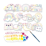 OOLY Playful Painters: Easy Watercolor Painting Kit - Rainbow Cuties