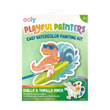 OOLY Playful Painters: Easy Watercolor Painting Kit - Chills & Thrills Dinos