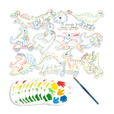 OOLY Playful Painters: Easy Watercolor Painting Kit - Chills & Thrills Dinos
