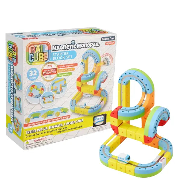 RailCube Magnetic Monorail Starter Set – Growing Tree Toys