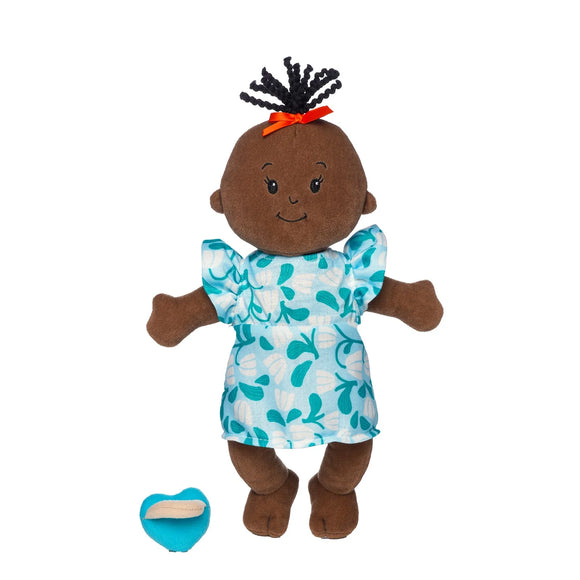 Manhattan Toy® Wee Baby Stella Brown with Black Wavy Tuft (New Box)