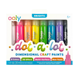 Ooly Dot-A-Lot: Dimensional Craft Paint - Bright (Set of 8)