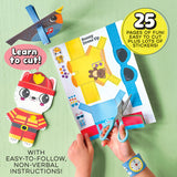 Bright Stripes iHeartArt Jr Art on the Go! Cut & Create Activity Pad
