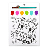 Bright Stripes Paint Pages: Party Animals
