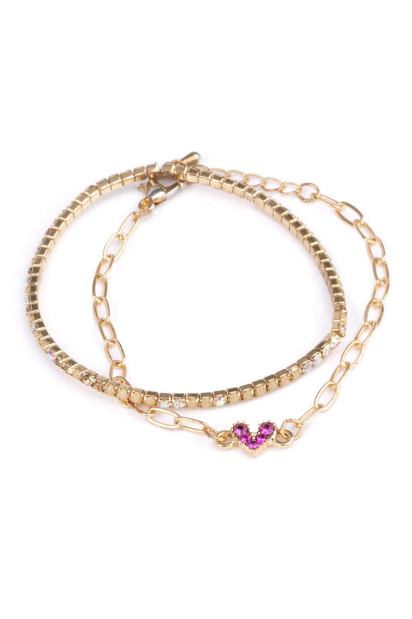 Great Pretenders Boutique Chic Linked with Love Bracelets (includes 2)