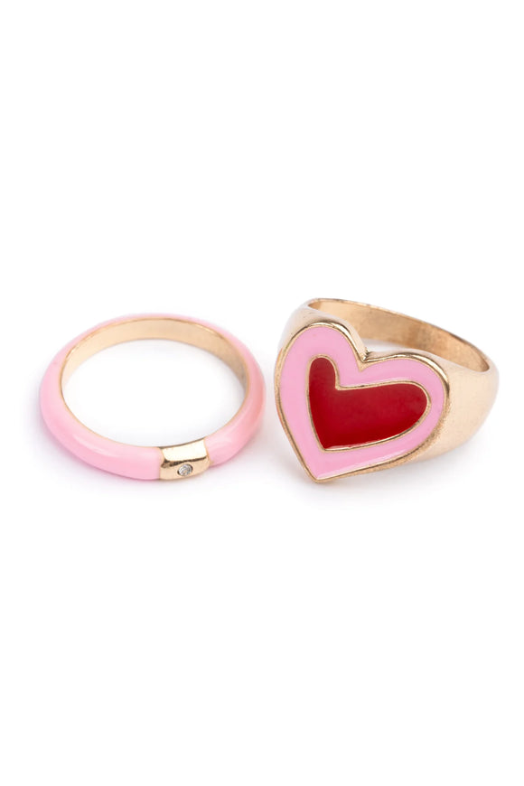 Great Pretenders Boutique Chic Tickled Pink Rings (Includes 2)