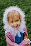 Great Pretenders Glitter Princess Cape Pink (size 4/6)