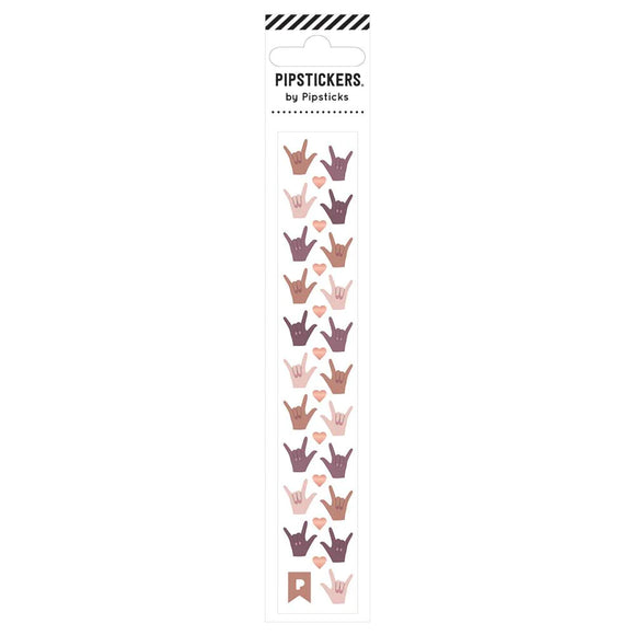 Pipsticks® Minis Sticker Sheet: I Love You