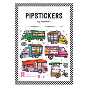 Pipsticks® 4x4" Sticker Sheet: Bookin' It