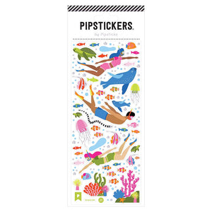 Pipsticks® 3"x7" Sticker Sheet: To Dive For