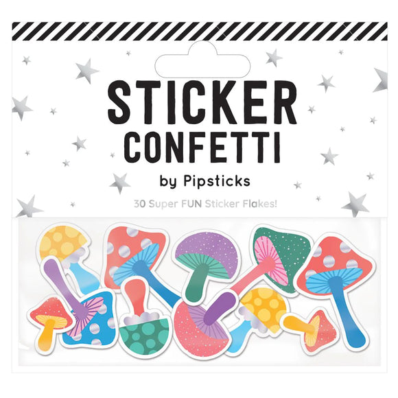 Pipsticks® Sticker Confetti: Merry Mushrooms