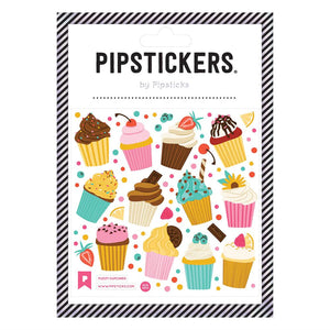 Pipsticks® 4x4" Sticker Sheet: Fuzzy Cupcakes