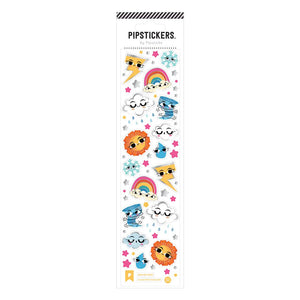 Pipsticks® 2"x8" Sticker Sheet: Rain or Shine