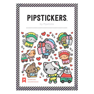 Pipsticks® 4x4" Sticker Sheet: Ex-purrt Elves
