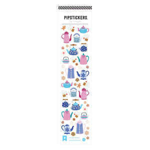 Pipsticks® 2"x8" Sticker Sheet: Too Cozy Teapots